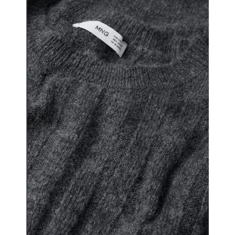 Mango Sweater Dress Charcoal Size M/L - Picture 5 of 9